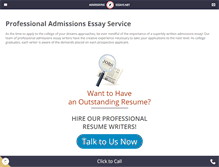 Tablet Screenshot of admissionsessay.net